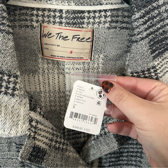 NWT Free People Keep It Cozy Shirt Shacket - Picture 5 of 6